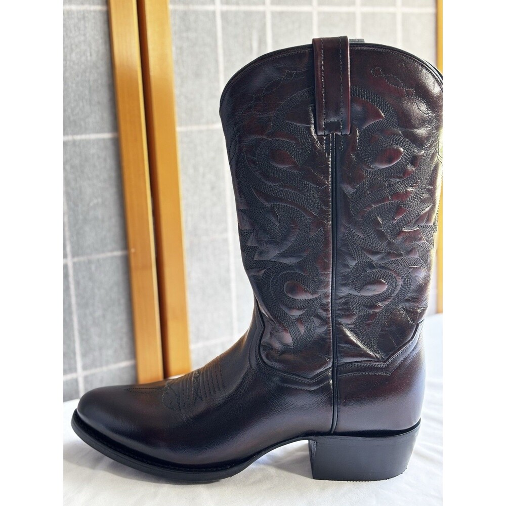 Dan Post Western Boots Men’s Black Cherry Mignon Corona Size 11 D NEW in Box